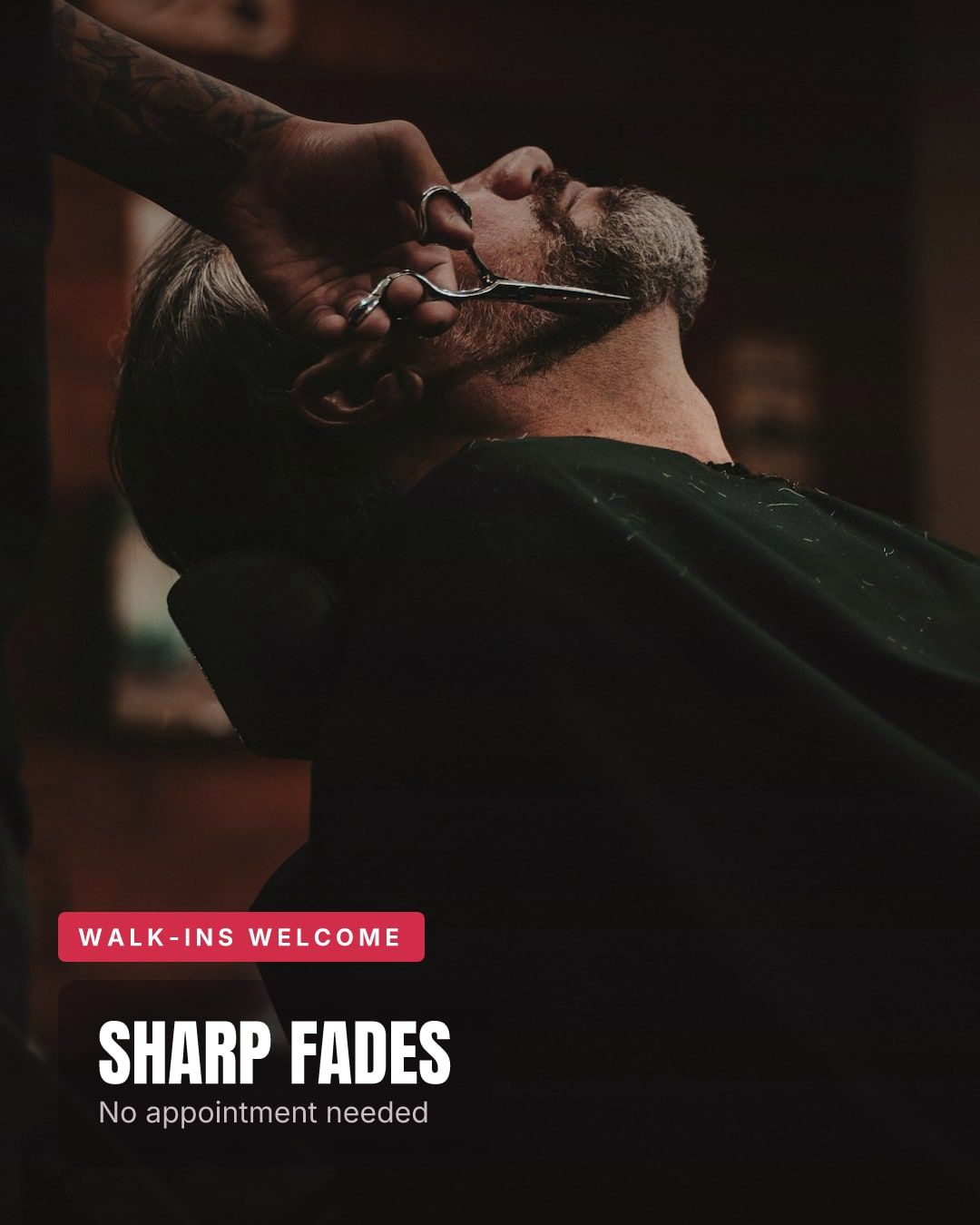 An Instagram post made with Vyral for a barber